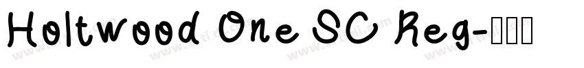 Holtwood One SC Reg字体转换